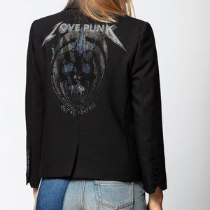Zadig & Voltaire Violon Strass Skull Jacket (NWOT)